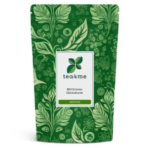 tea4me BIO Grüntee Glücksdrache mit Himbeere-Jasmin-Geschmack