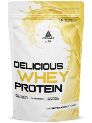 PEAK Delicious Whey Protein - Geschmack Coconut Milkshake