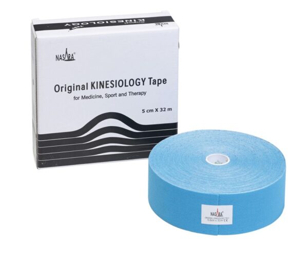 NASARA® Kinesiology-Tape classic 5 cm x 32 m Rolle Blau