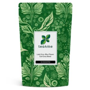 tea4me Lady Grey-Blue Flower Schwarztee mit Bergamotte-Geschmack