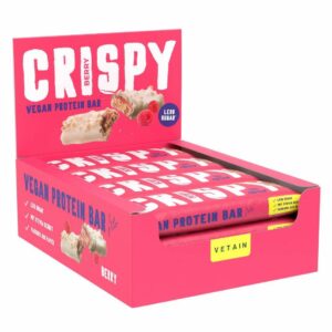 Vetain CRISPY veganer Proteinriegel - Berry (12er Pack)