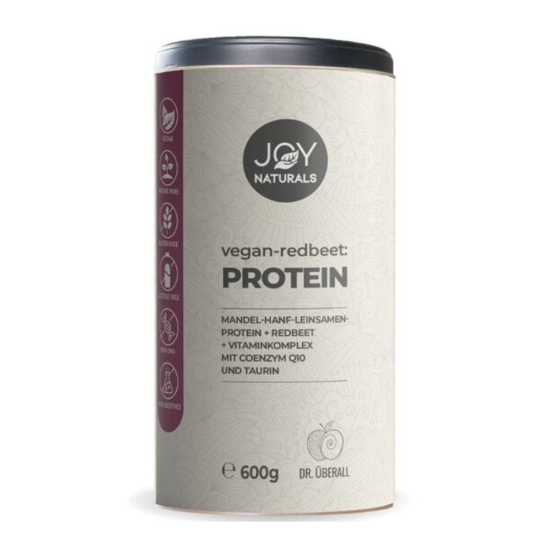 JOY NATURALS vegan-redbeet:PROTEIN mit Vitaminkomplex