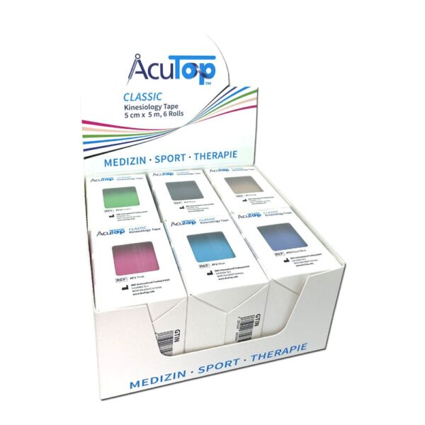 AcuTop Kinesiology Tape 6er Starter Set - 6 Rollen in versch. Farben