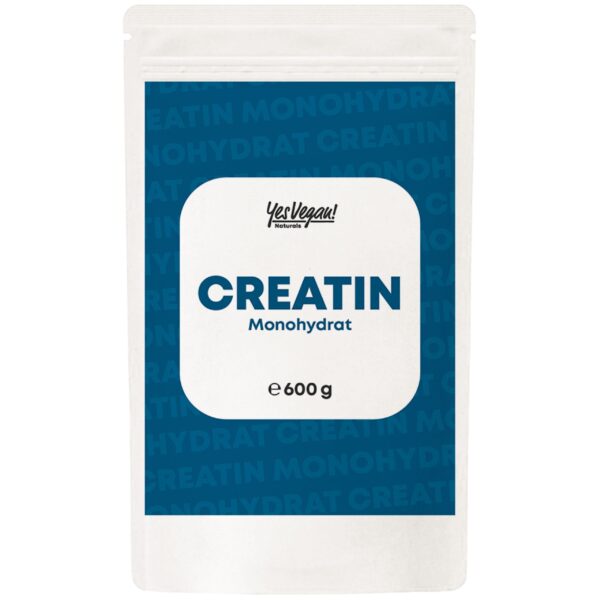 Yes Vegan®  Creatin Monohydrat Pulver (600g) - Kreatin Pulver vom Markenhersteller