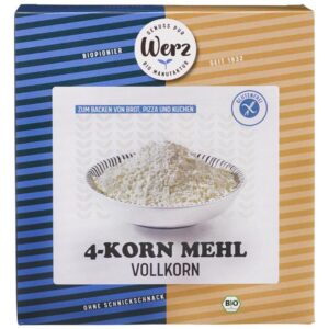 Werz 4-Korn Mehl Vollkorn glutenfrei