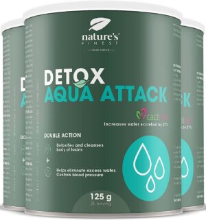 Nature's Finest Detox AquaAttack - Detox & Entwässerung  beim Abnehmen hilft