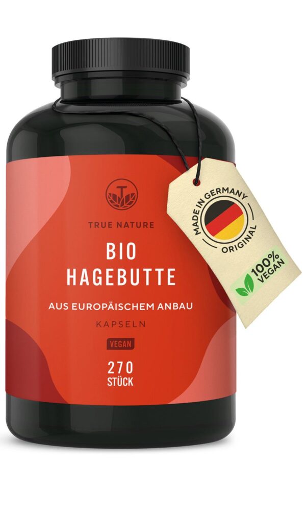 TRUE NATURE® Bio Hagebutte Kapseln - Europäischer Anbau