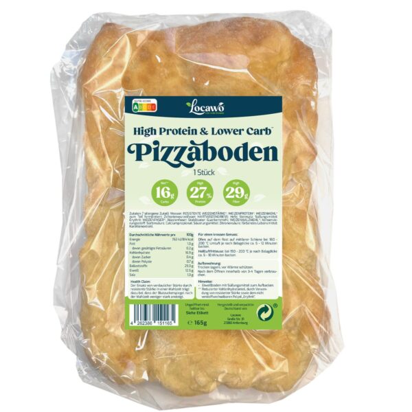 Locawo High Protein & Low Carb Pizzaboden vorgebacken