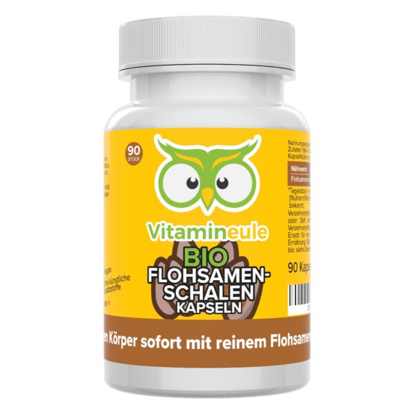 Bio Flohsamenschalen Kapseln - Vitamineule®