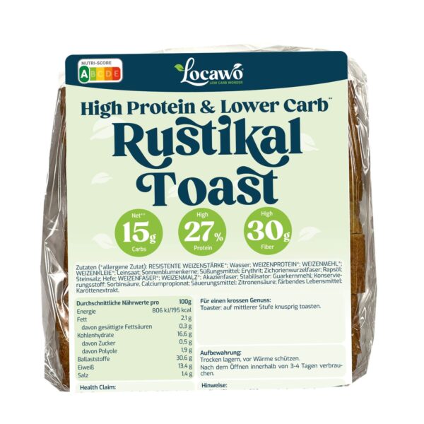 Locawo High Protein & Low Carb Rustikal Toast