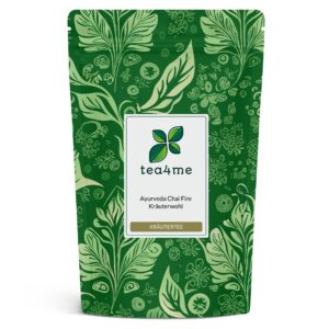 tea4me Ayurvedamischung Chai Fire Kräuterwohl Ayurvedatee mit ganzen Chilischoten