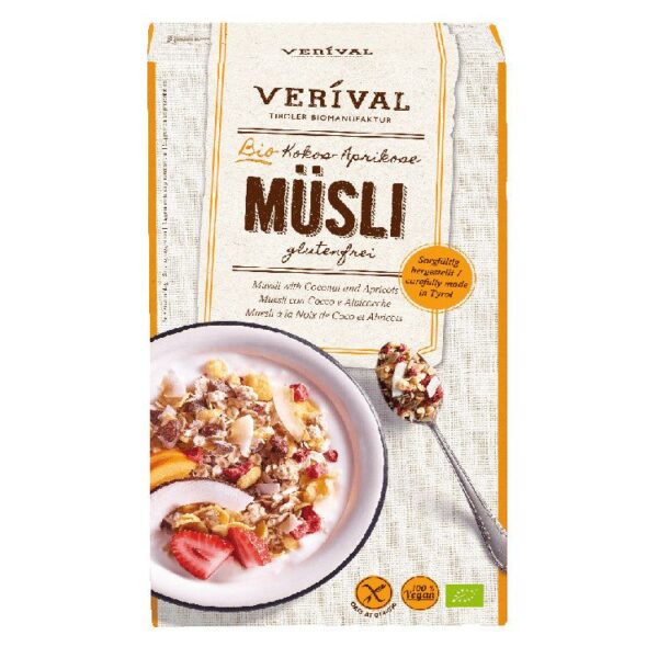 Verival Kokos-Aprikose Müsli glutenfrei