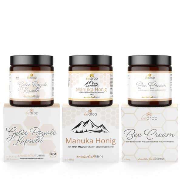 bedrop: Pro Senior Set | Manuka Honig MGO 400 + Bio Gelee Royal Kapseln & Bee Cream