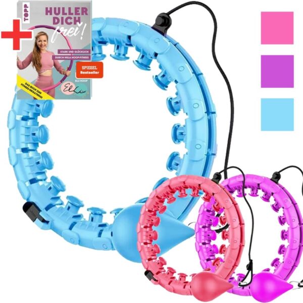 Sport-Knight® Smart Hula Hoop Maschine Blau. inkl. Buch