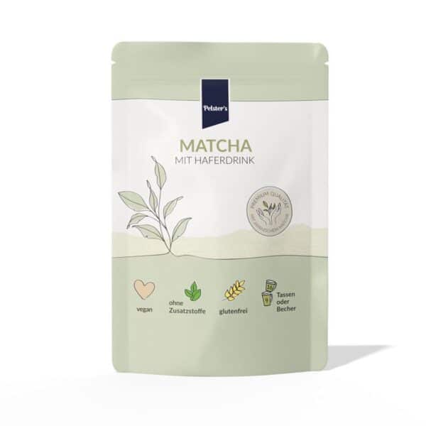 Pelster's Matcha mit Haferdrink