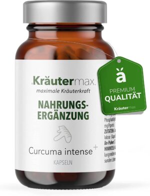 Kräutermax Curcuma intense mit schwarzem Pfeffer Kapseln