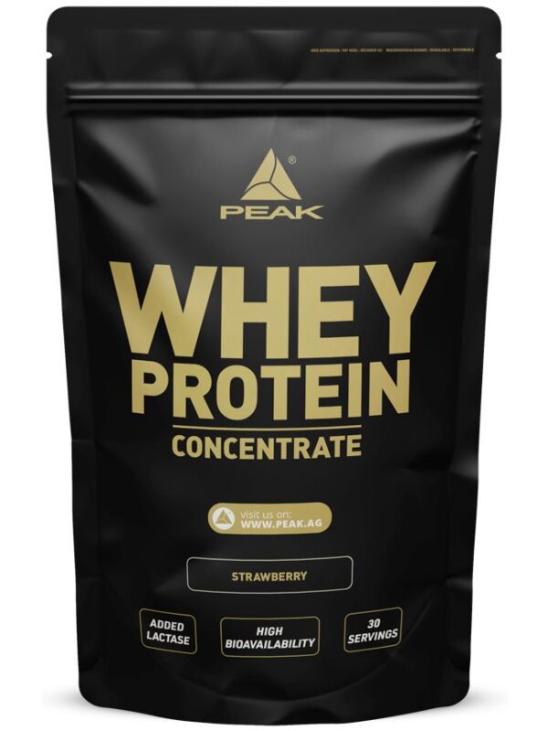 PEAK Whey Protein Concentrat - Geschmack Strawberry