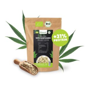 SANUUS® Bio Hanfsamen geschält 250g mit 30% Protein regional aus Bayern