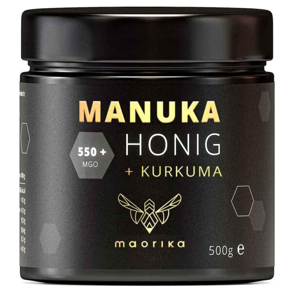 maorika Manuka Honig MGO 550+ mit Kurkuma