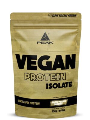 PEAK Vegan Protein Isolat - Geschmack Salted  Peanut Caramel