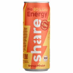 share Bio Energy Orange & Pfirsich  in Alu Dose EW