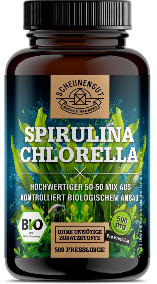 Scheunengut® Bio Spirulina Chlorella Presslinge