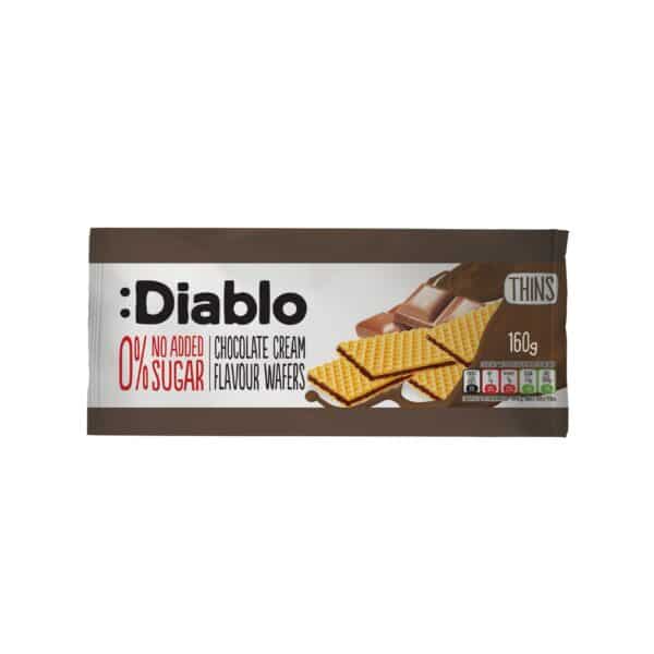 :Diablo No Added Sugar Chocolate Cream Flavour Wafers