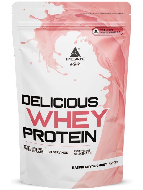 PEAK Delicious Whey Protein - Geschmack Raspberry Yoghurt