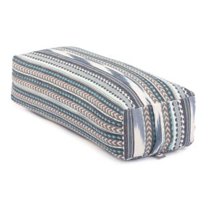 ETHNO Collection: Salamba (rechteckig) Yoga-Bolster Ikat-Webstoff