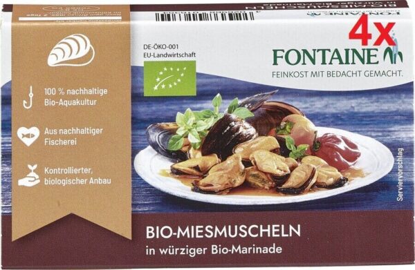 Fontaine - Bio-Miesmuscheln in würziger Marinade