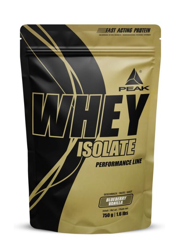 PEAK Whey Protein Isolat - Geschmack Blueberry Vanilla