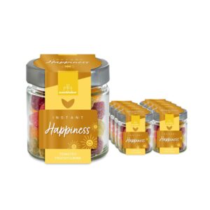 naschlabor 8 Gläser Fruchtgummi Instant Happiness Groß-Verpackung