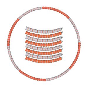 Sport-Knight® Hula Hoop Edelstahl-Reifen Orange