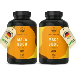 TRUE NATURE® Maca 8000 Kapseln - Vegan & Made in Germany