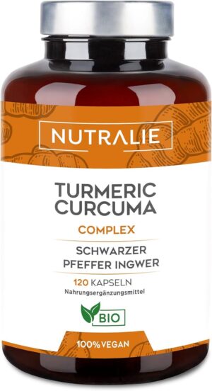 Nutralie Kurkuma Kapseln Bio Hochdosiert