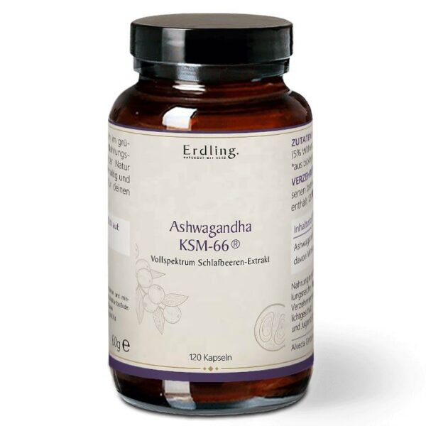 Erdling Ashwagandha KSM-66® vegan - Kapseln