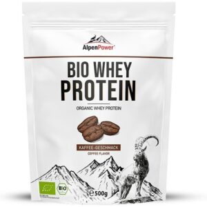 AlpenPower Bio Whey Protein- Kaffee