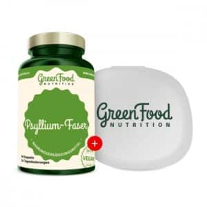 GreenFood Nutrition Psyllium-Faser +  KAPSELBEHÄLTER