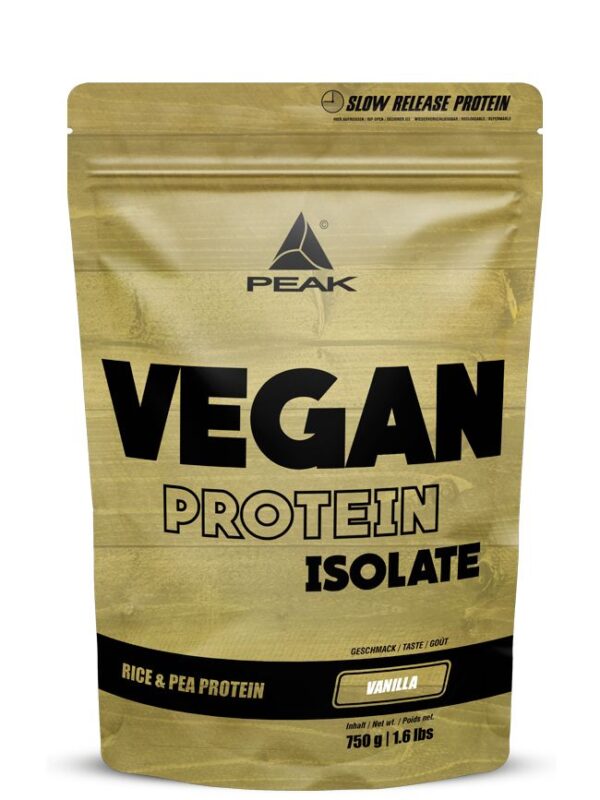 PEAK Vegan Protein Isolat - Geschmack Vanilla