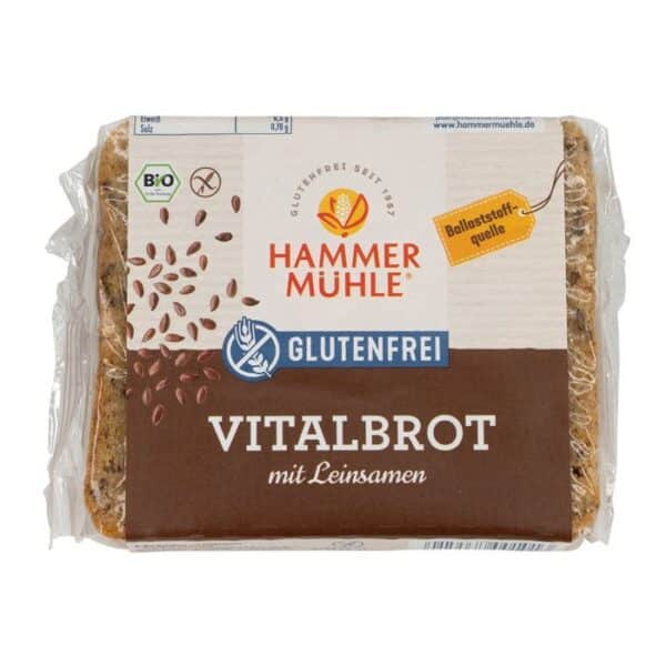 Hammermühle Vitalbrot mit Leinsamen glutenfrei