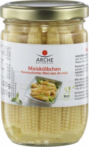 Arche - Maiskölbchen im Glas