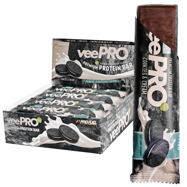 ProFuel - veePRO Proteinriegel - Cookies & Cream - 27% Protein