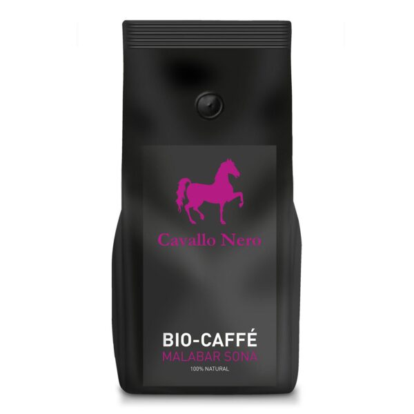 Biotiva Cavallo Nero Kaffee Malabar Sona gemahlen Bio