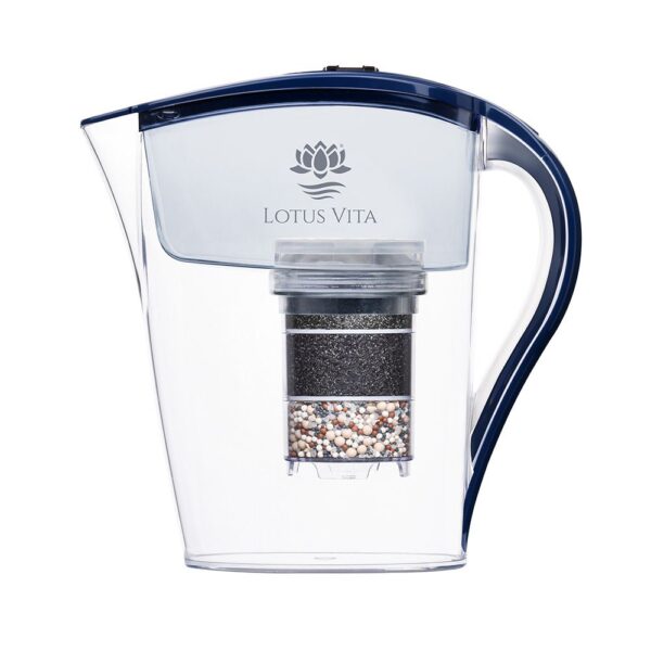 Lotus Vita Family Wasserfilter Filterkanne Natura Plus - Ozeanblau