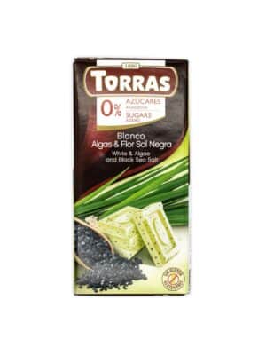 Torras White&Algae and Black Sea Salt Chocolate