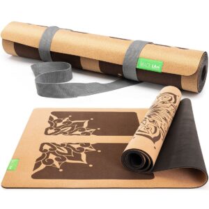 BACKLAxx® Yogamatte Kork mit Naturkautschuk 183x61x0