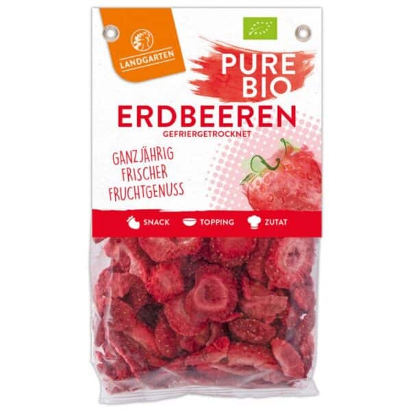 Landgarten - Bio Erdbeeren gefriergetrocknet