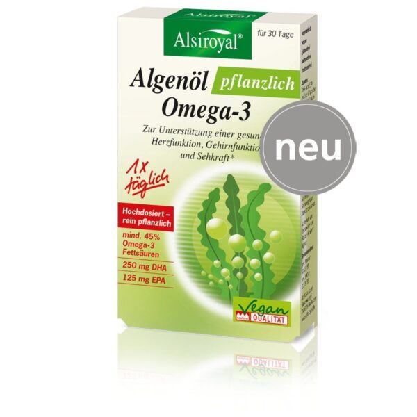 Alsiroyal Algenöl pflanzlich Omega-3  30Stück