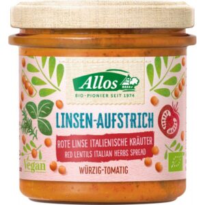 Allos - Roter Linsen-Aufstrich Italienische Kräuter