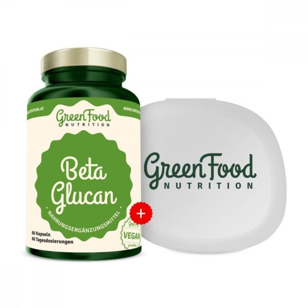 GreenFood Nutrition Beta Glucan +  KAPSELBEHÄLTER